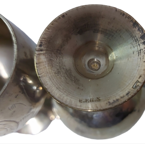 Vintage Silver Plated Leonard EPNS Cordial Cups - Picture 3 of 3